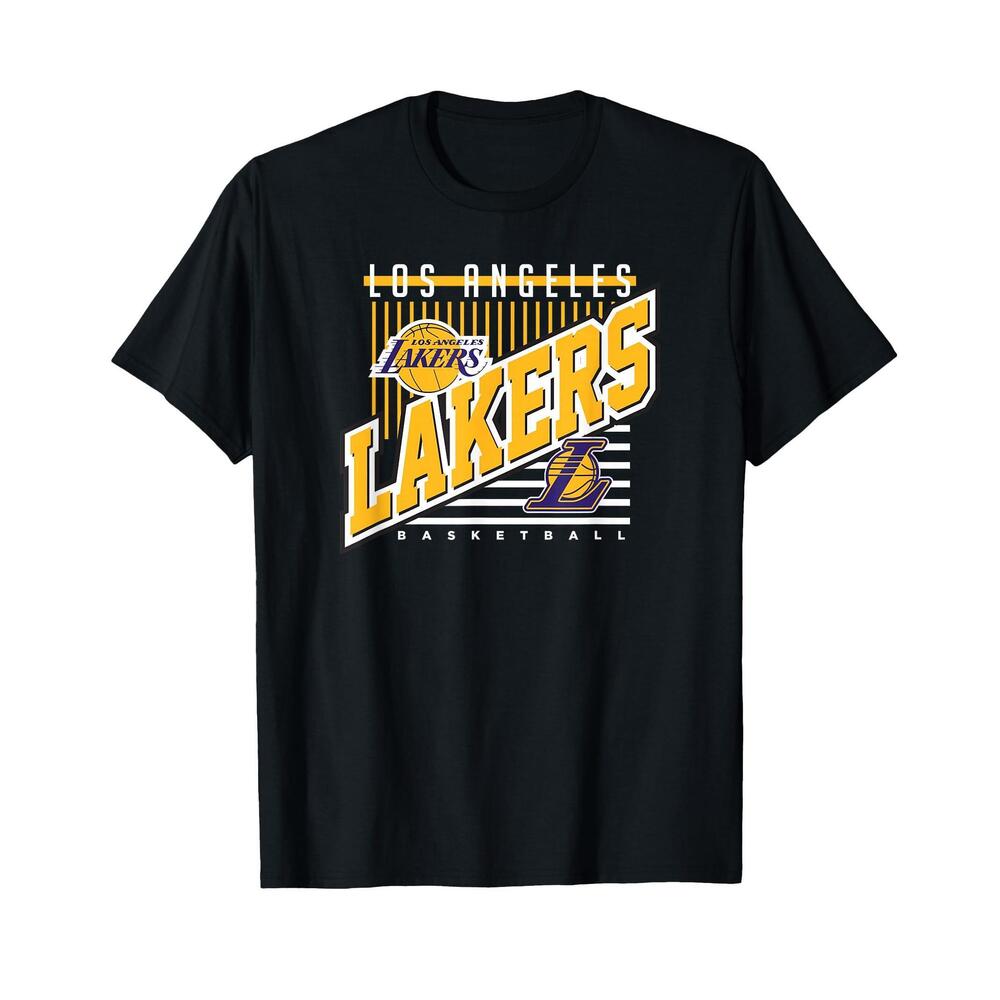 Los Angeles Lakers Nba Los Angeles Lakers Rise Above Black Crew Neck T-Shirt